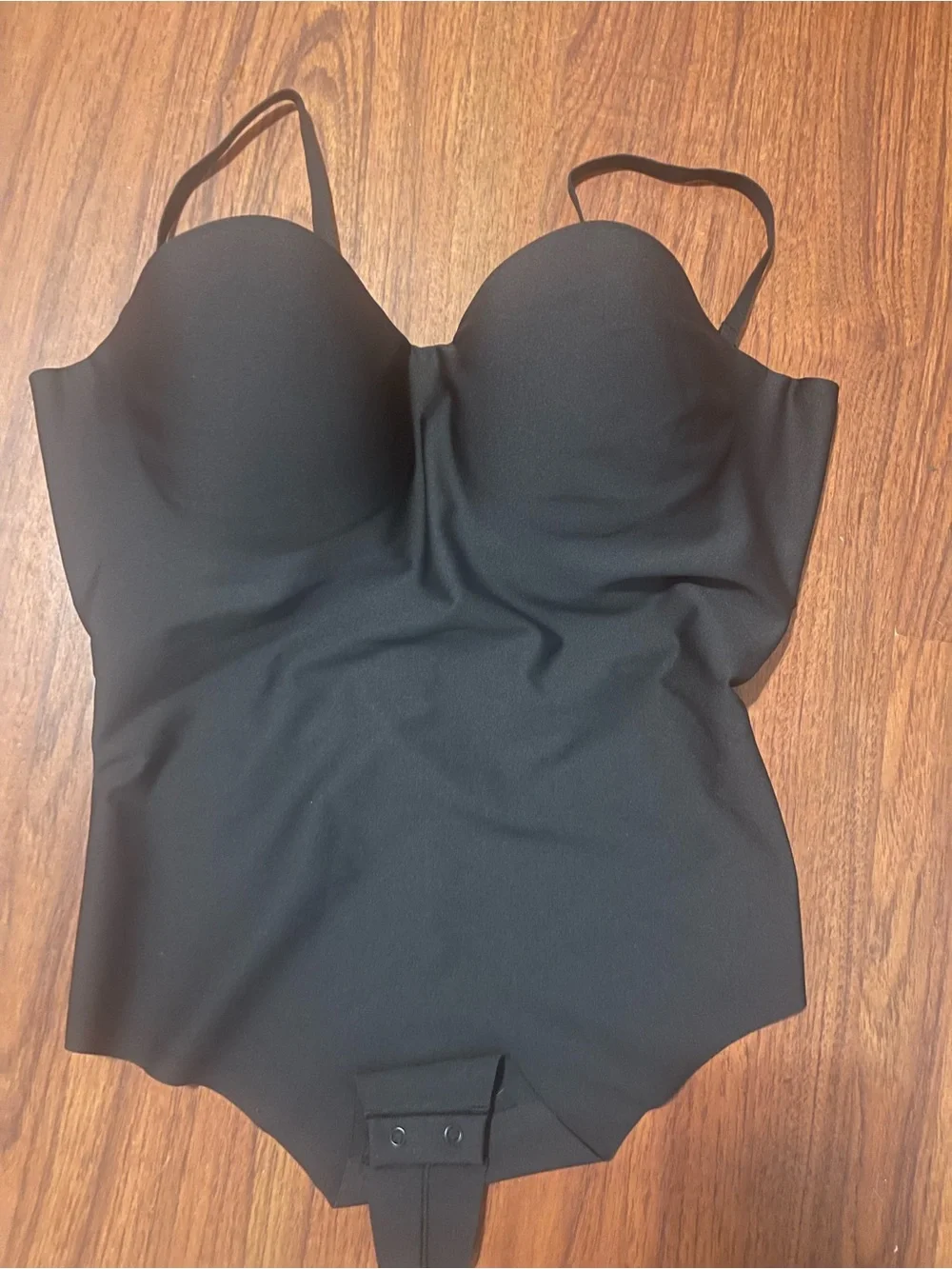 SKIMS Black Strapless Sweetheart One-Piece Swimsuit